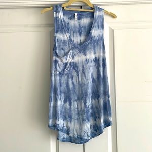 Racer Back Tye-dye Cotton Top